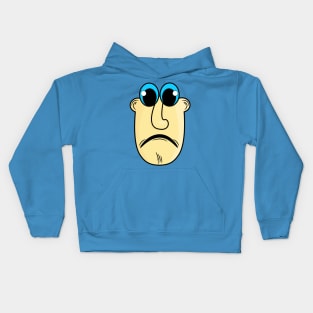 Shocked Funny Face Cartoon Emoji Kids Hoodie